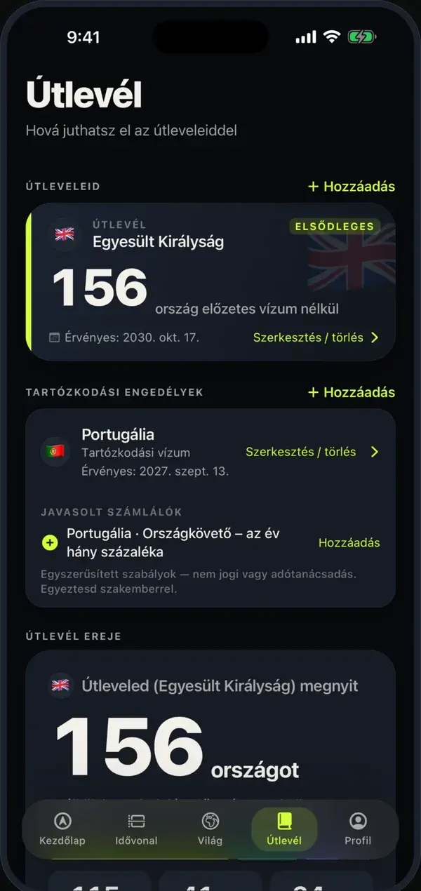 Útlevél ereje: a brit útlevél 156 országba visz előzetes vízum nélkül