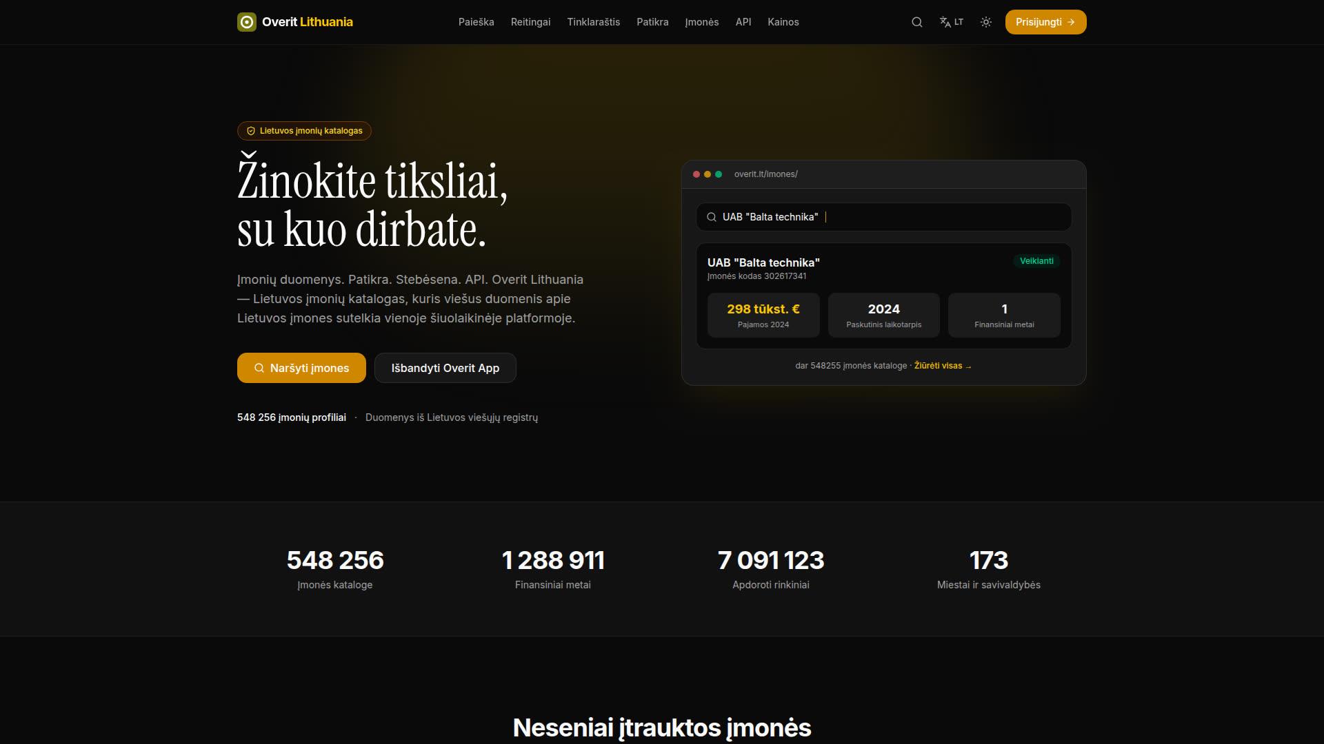 Overit.lt — Lithuanian company search & verification