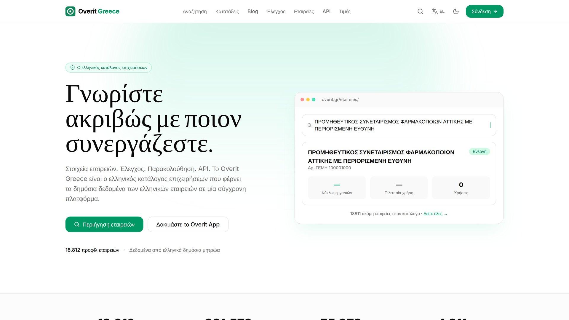 Overit.gr — Greek company search & public contracts