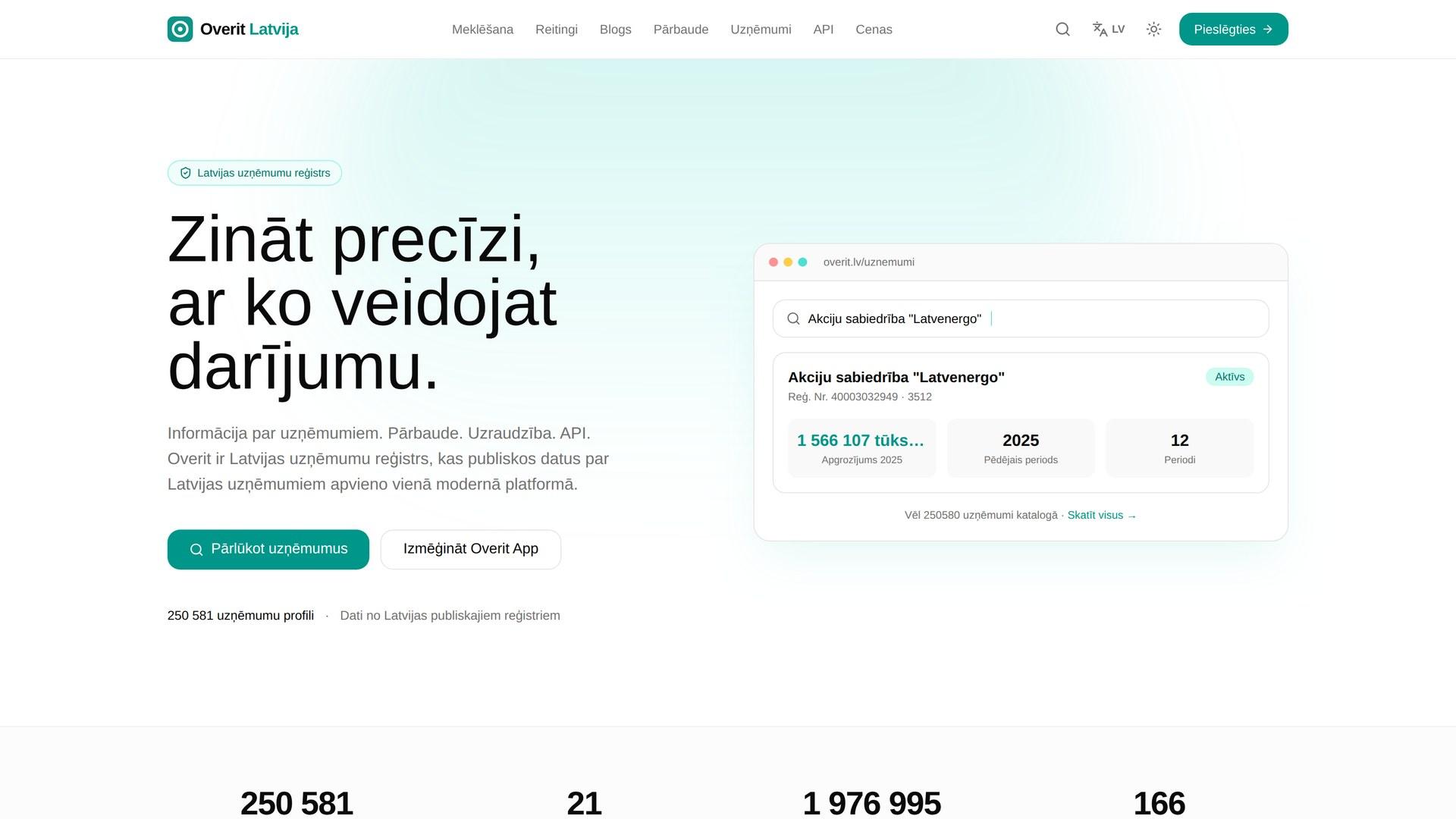 Overit.lv — Latvian company search & verification