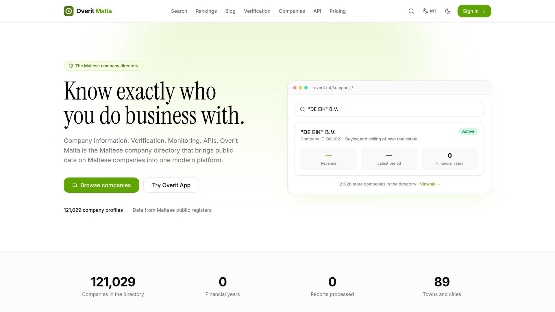 Overit.mt — Maltese company search
